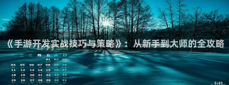 恒盛娱乐app：《手游开发实战技巧与策略》：从新手到大师的全